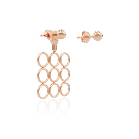 Small Circle Array Earrings