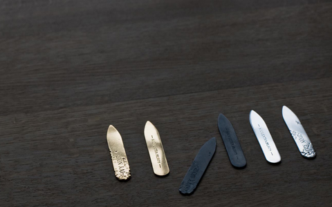 IVY OXIDIZED SILVER COLLAR STIFFENERS