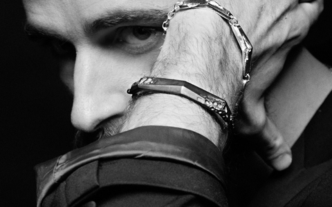 VIA TORINO OXIDIZED SILVER BRACELET