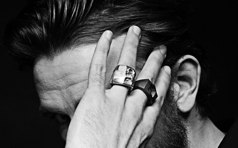 VIA BARI OXIDIZED SILVER RING