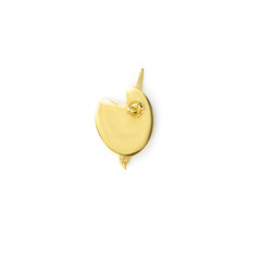 Palette and Brush earring - gold