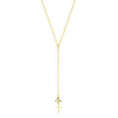 Pearl Drop Necklace - white