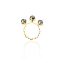 The Whisper Ring - peacock pearls