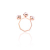 The Whisper Ring - rose gold w/ pink pearls