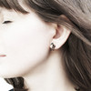 Oxidized Silver Horse Studs