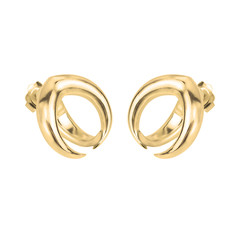 Tusk Earrings - golden
