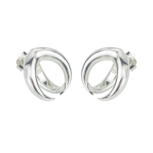 Tusk Earrings - silver