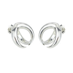 Tusk Earrings - silver