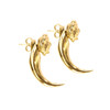 Golden Rose & Tusk Earrings