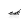 Small Paint Stroke Earring - black