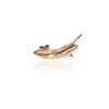 Small Paint Stroke Earring - rose gold