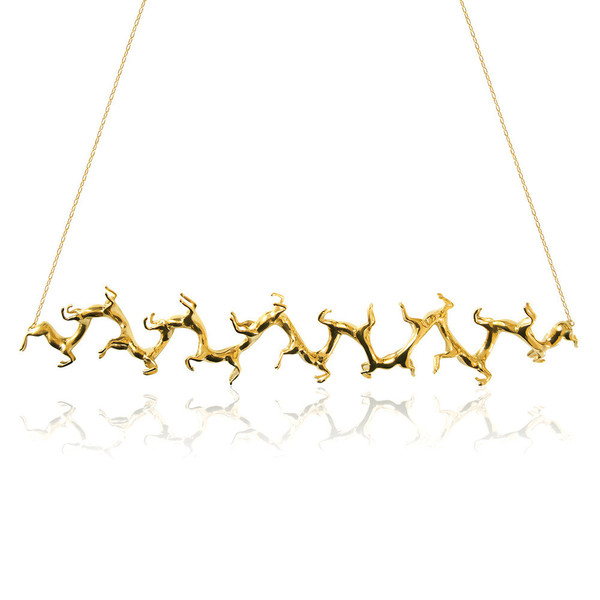 Large Twisted Horse Necklace
