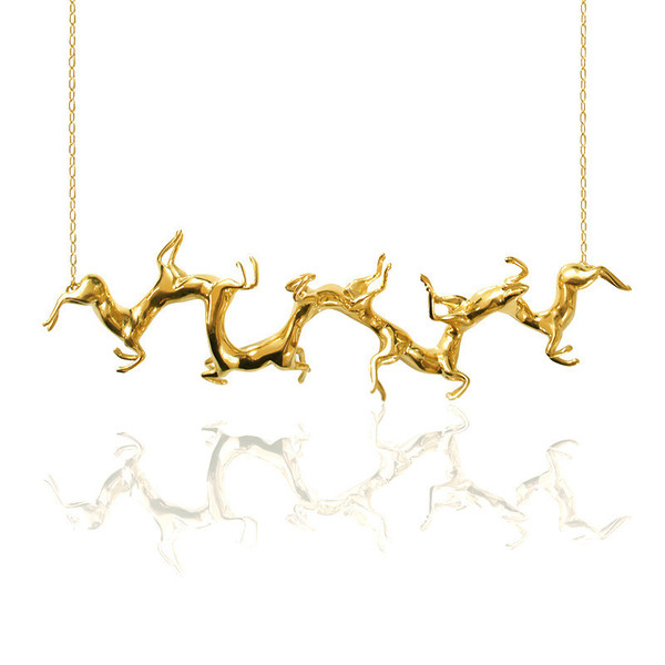Medium Twisted Horse Necklace