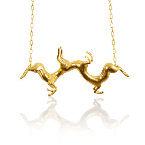 Small Twisted Horse Necklace