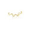 Curvature earring - golden