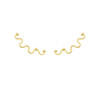 Curvature earring - golden