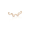 Curvature earring - rose golden