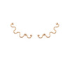 Curvature earring - rose golden