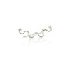 Curvature earring - silver
