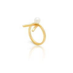 Vivian Pearl ring - golden