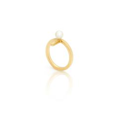 Daisy Pearl Midi ring - golden