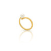 Mila Pearl ring - golden