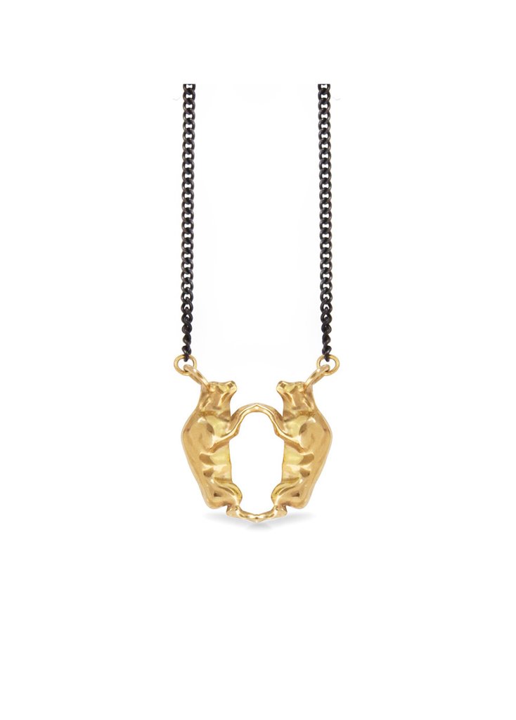dancing bulls necklace