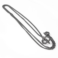 Via Carini Oxidized Silver Necklace