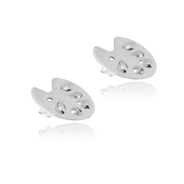 Mini Palette earrings - silver