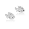 Mini Palette earrings - silver