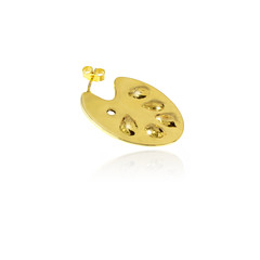Palette earring - gold