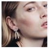 Drawing Angles earrings - golden