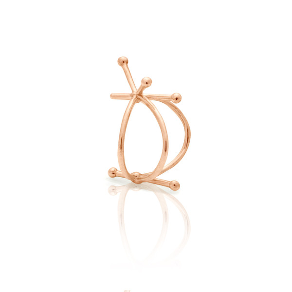 Lone Ring - rose golden