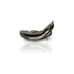 Broad Paint Stroke Earring - black