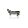 Broad Paint Stroke Earring - black
