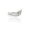Broad Paint Stroke Earring - silver