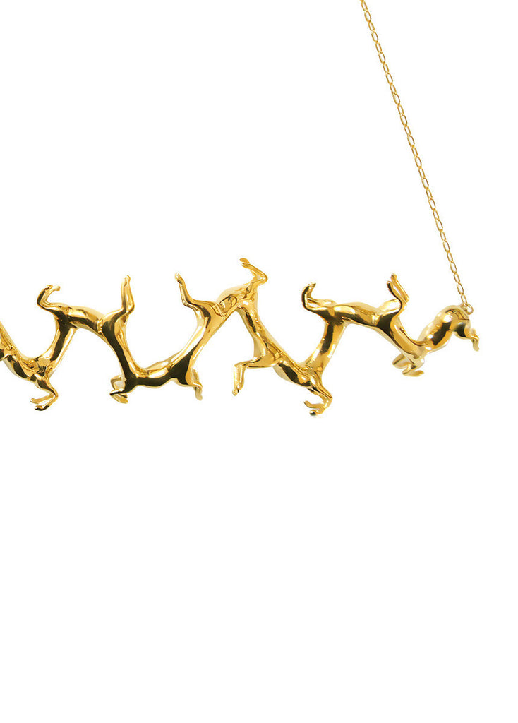 large twisted horses
