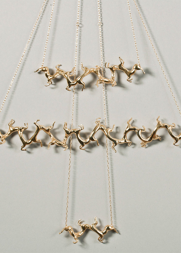 large twisted horses
