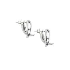 Tusk Earrings - silver