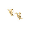 Tusk Earrings - golden