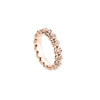 Ring with Tiny Roses - rose gold plated silver