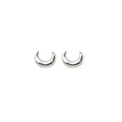Tiny Horn Studs - silver