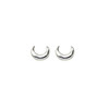 Tiny Horn Studs - silver