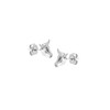 Tiny Bull Studs - silver