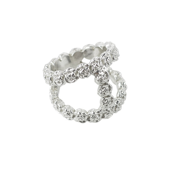 35 Tiny Roses - silver