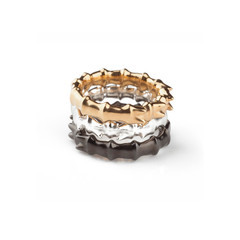 Stackable Thorn Ring - black