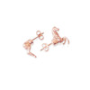 Horse Rose Gold Studs