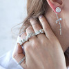Find me in the Rose Garden Ring - silver