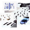 Broad Paint Stroke Earring - black